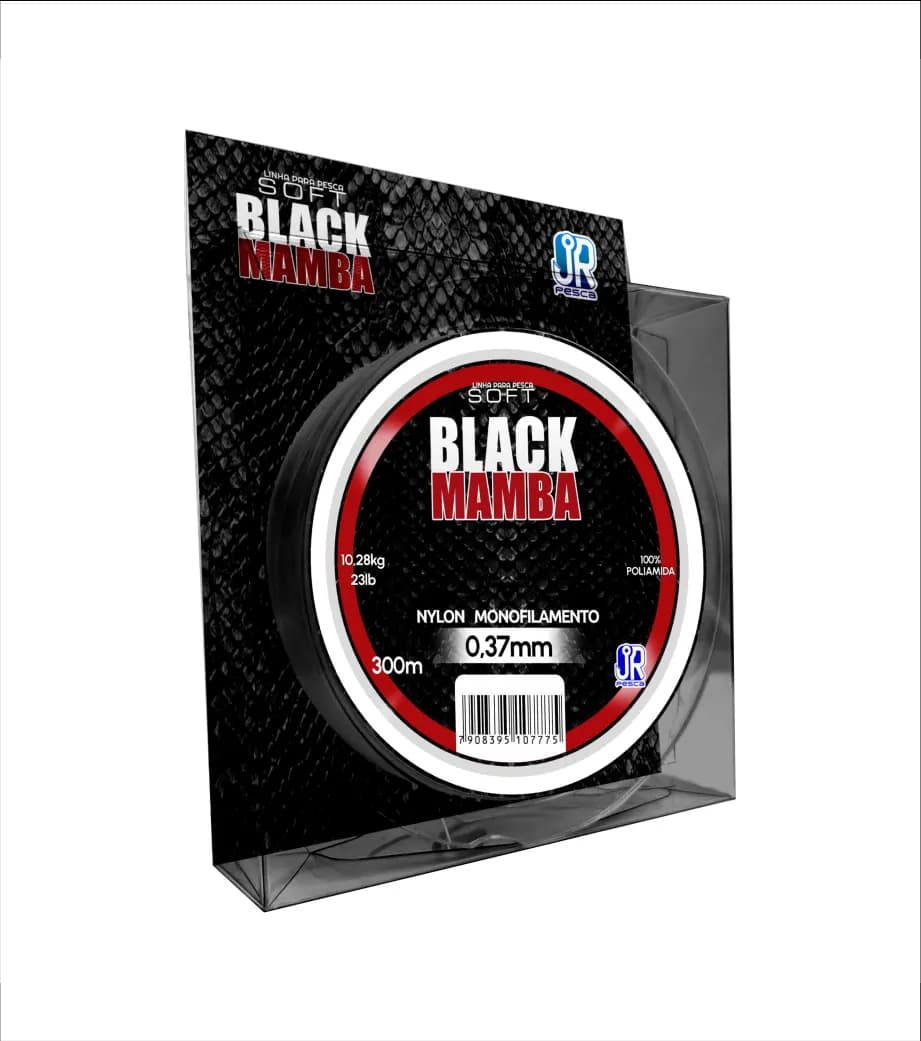 Dê dois cliques para ampliar Linha JR Pesca Soft Black Mamba 300 m