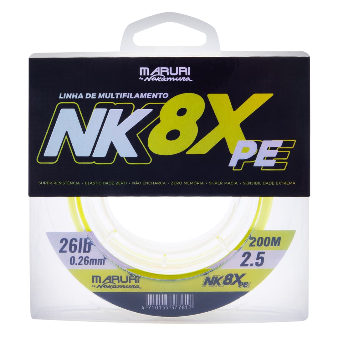 Dê dois cliques para ampliar Linha Multifilamento Maruri By Nakamura NK8X PE 200m